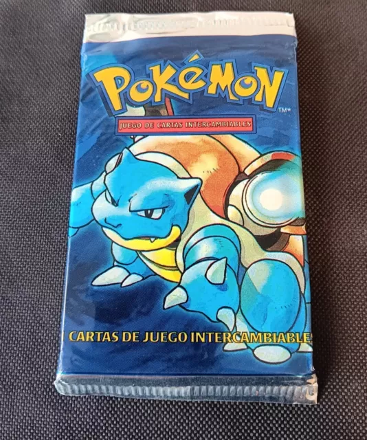 Pokemon Base Set Factory Sealed Booster Pack Spanish Blastoise