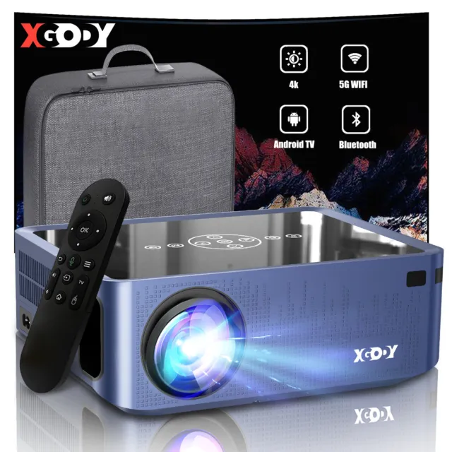 XGODY Mini 12000 Lumen 8K 1080P UHD WiFi LED Home Theater Movie Projector Cinema