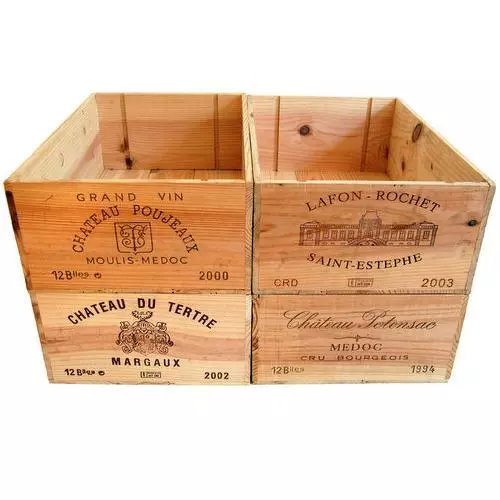 12 Taille de bouteille - Boîte à vin en bois caisse pour rangement maison vintage shabby chic */*