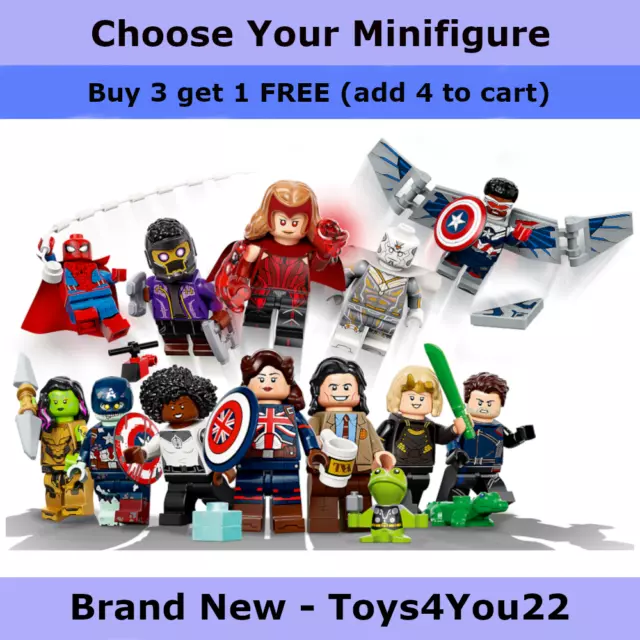 Lego Marvel Minifigures 71031 Marvel Studios Spiderman, Scarlet Witch and More
