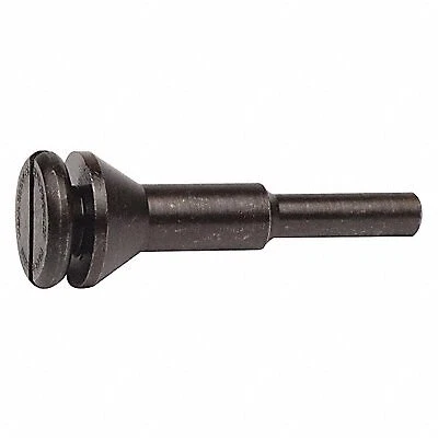 Weiler Cut-Off Wheel Mandrel: 1/4 in Straight Shank, 3/8 in Compatible Wheel