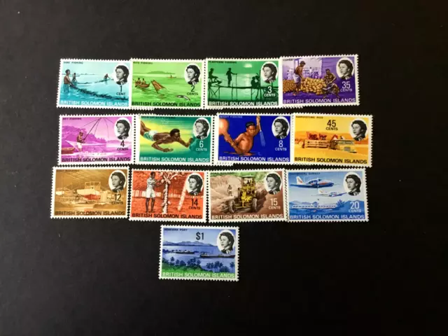 British Solomon Islands 1968 Very Lightly Hinged Mint (short set)
