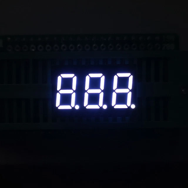 1pc 0.36" White LED 0.36 inch 3 Digit 7 Segment Display Common Cathode Brand New