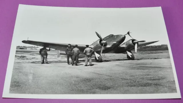 Rare Cpa Photo Aviation Base Aerienne 125 Ba Potez 63 Avion Aeronautique