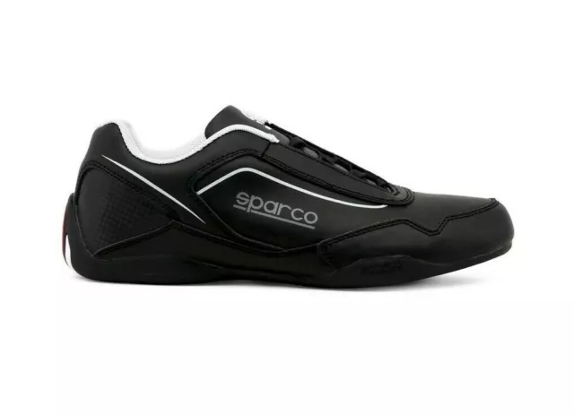 SPARCO JEREZ black leather Motor Sports Trainers Sneakers Driving Shoes Size 40