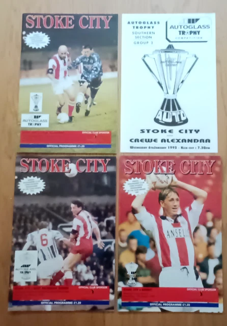 Rosette Vintage Stoke City - Finale Coupe Autoglass 1992 - Pin's Football Angleterre