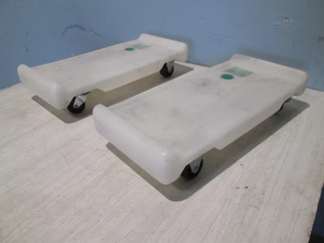 Lot Of (2) "New Leaf 2175" Heavy Duty Commercial Poly Ingredient Bin Dolly