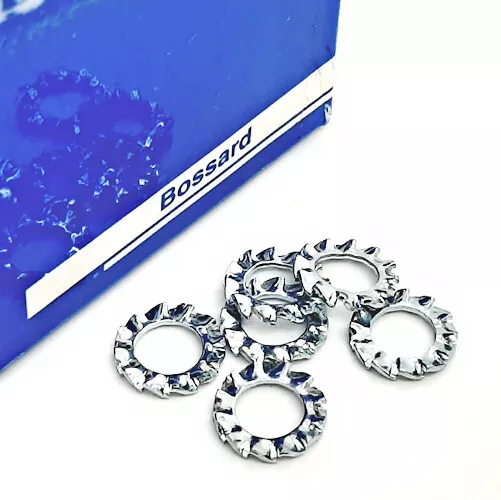 [50pcs] 1278088 LOCK WASHERS M6x11x2.1x0.7/BN781 DIN6798A PAD
