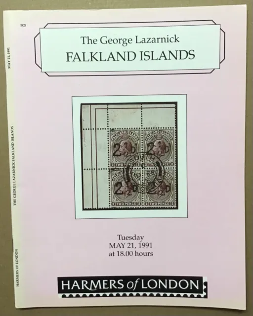 FALKLAND ISLANDS, The George Lazarnick collection Auction Catalogue Harmers 1991