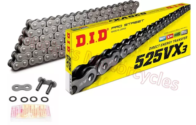 Honda CB600 Hornet 1998 to 2006 Models DID X-Ring Drive Chain (525VX3 x 110)