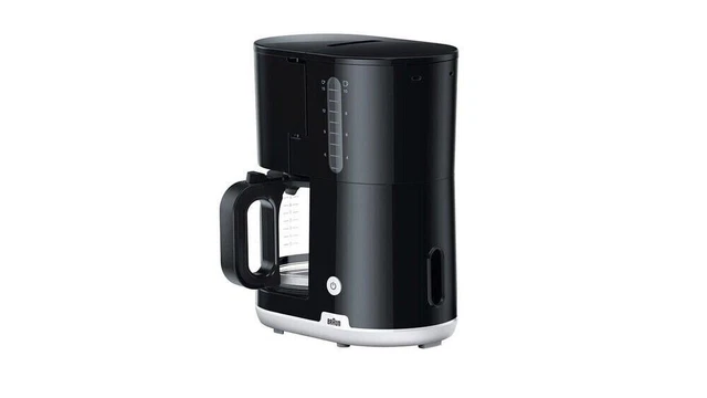 Braun KF1100 10 Tassen Filterkaffeemaschine  Schwarz, Weiß