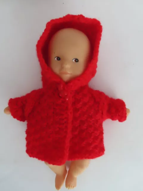 DERNIER vetement poupée mini-calin corolle 20 cm manteau rouge