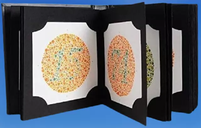 Ishihara Test Chart Books for Color Deficiency 38 Plates with User Manual...