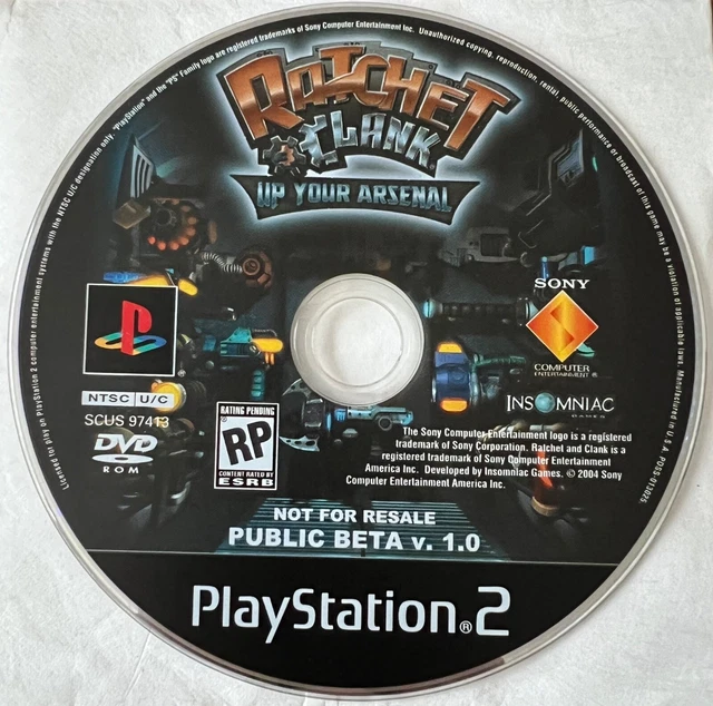 RARE NFR RATCHET and Clank Up Your Arsenal PS2 Public Beta v1.0 £313.