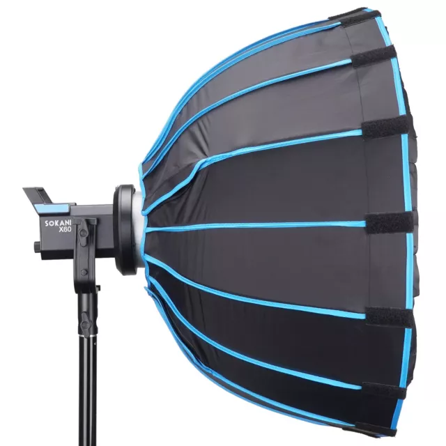 Portable 57CM Quickly Fast Installation Deep Parabolic Softbox Bowens for studio