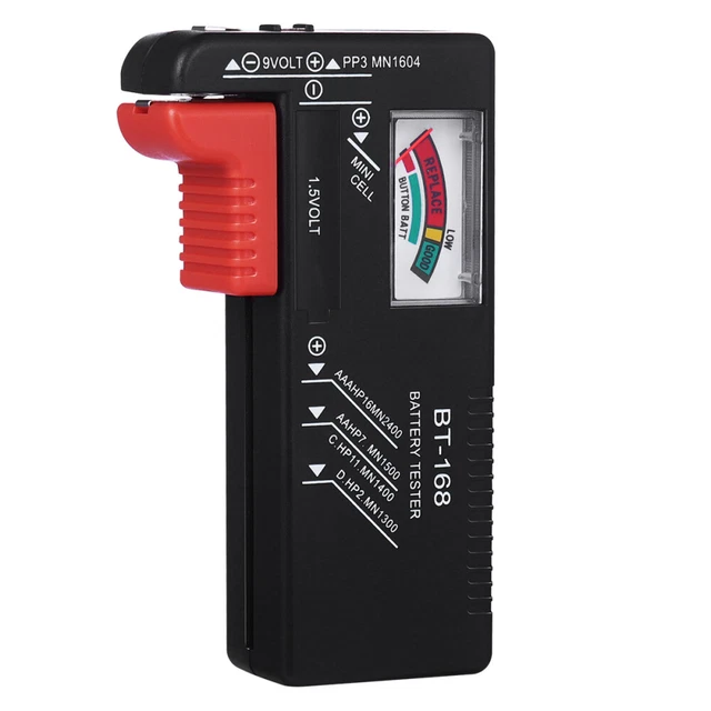 Testeur De Batterie Pour Aa Aaa C D 9 Volts Testeurs De Batterie Aiguille