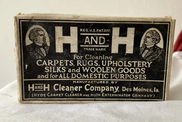 Vintage 1920s H And H Cleaner Company Bar Soap Cleaner Original Box Unused READ