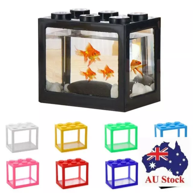 Gifts PVC New Ornamental Mini Aquarium Betta Fish Tank Betta Fish Accessories
