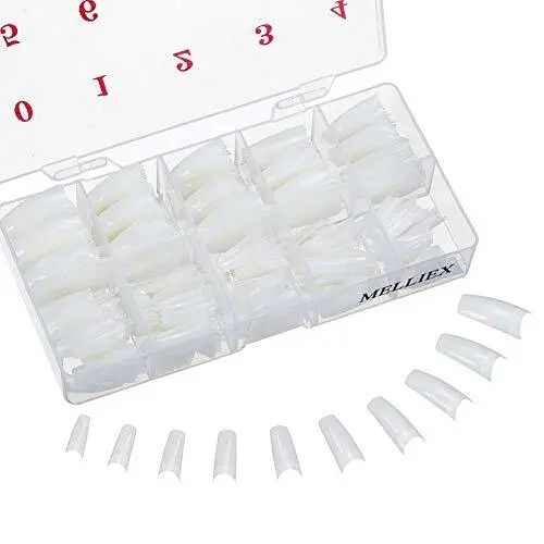 500 Pièces Faux Ongles Capsules French Acrylique tips ongles Pointu Professionne