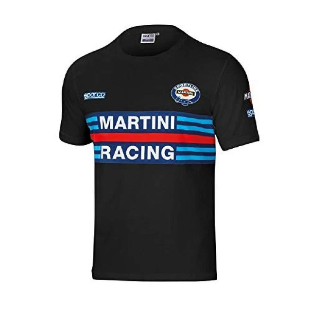 (TG. XL) Sparco Maglietta Martini-R Taglia XL Nero, Nero, 42/50 EU - NUOVO