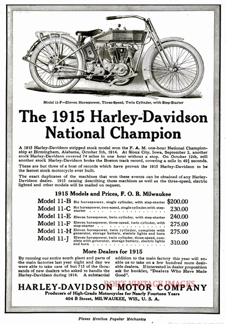poster harley davidson vintage