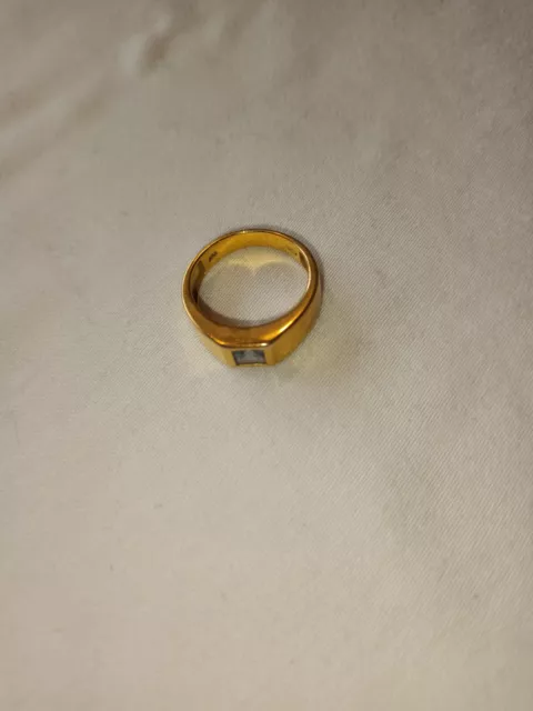 gold ring 333 ( 8 K ) , mit Stein  , Grösse 55/56 , 4,39 gr