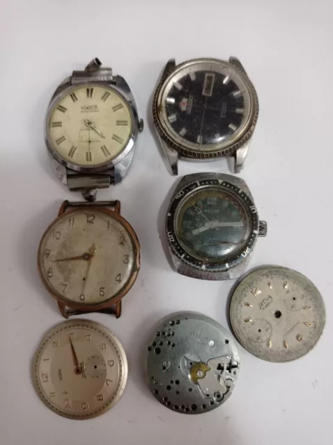 LOTE 080-Relojes Antiguos mecánicos
