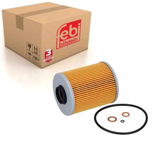 Oil Filter Inc Seal Rings Fits BMW 3 Series E36 5 E34 OE 11421730389 Febi 26687