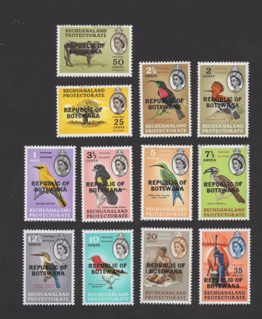Botswana 1966 set of  stamps Mi#5-16 MNH CV=18.3€
