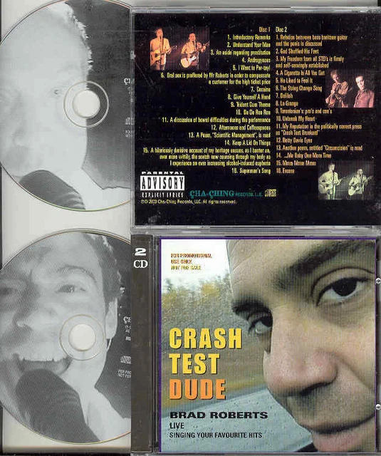 BRAD ROBERTS CRASH Test Dude Ultrarare ADV 2CD 2000 Crash Test Dummies
