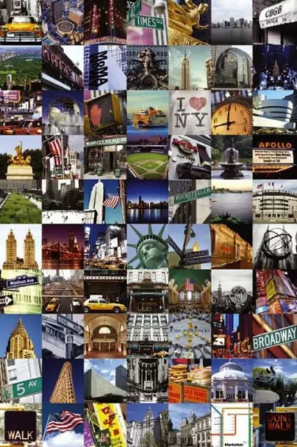 New York Collage - Maxi Poster 61cm x 91,5cm neu und versiegelt