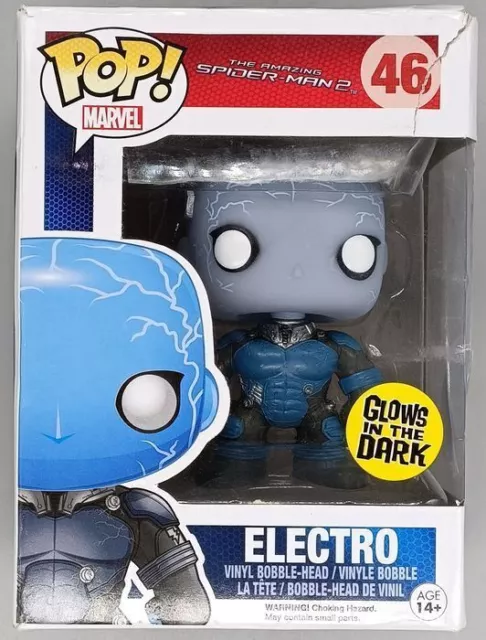 Funko POP #46 Electro - Glow - Marvel Amazing Spider-Man 2 Damaged Box