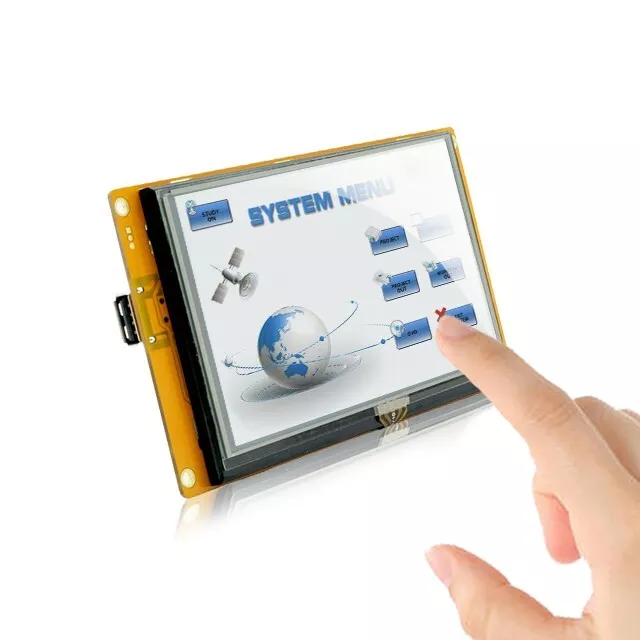 5.0" HMI Display RS232 RS485 Intreface Programmable Industrial Touch Controller