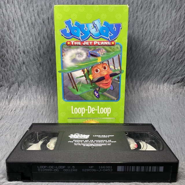Plane Loop The Loop JAY JAY THE Jet Plane Loop-De-Loop VHS Tape 1998 Kids Cartoon Animated ...