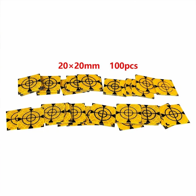 Reflective Targets for Ship Inspection and More 100 Yellow Reflectors Included
