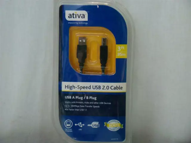 Ativa Haute - Vitesse USB 2.0 Câble 0.9m 212-776