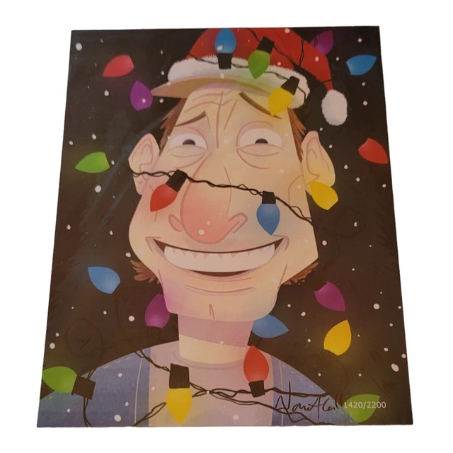 BAM Ernest Saves Christmas 8x10 Print 1240 /2200 Signed by Artist NATE CALL COA