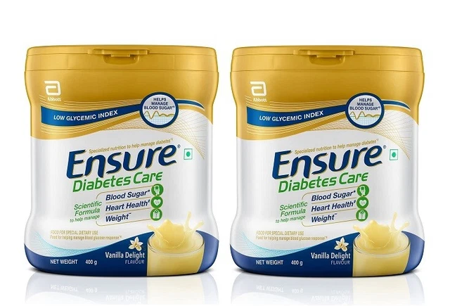 Ensure GLUCERNA-SR polvere di vaniglia 400 GM BARATTOLO (CONFEZIONE DA 2)