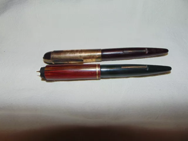 Antique Wahl Eversharp Skyline fountain Pens for Parts