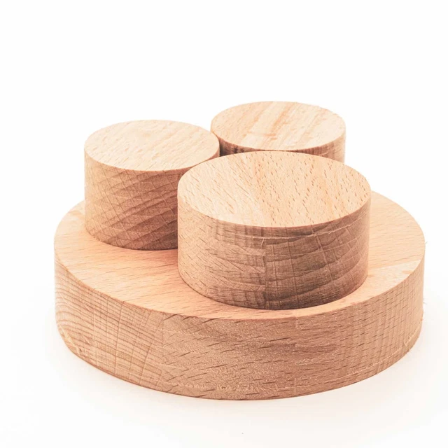 Buche Rund Scheibe Leimholz 18/27 mm - Basteln Platte Holz Zuschnitt nach Maß 5