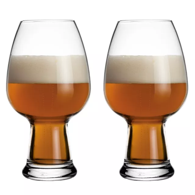 NEW Luigi Bormioli Birrateque Wheat Beer Glass Set 2pce