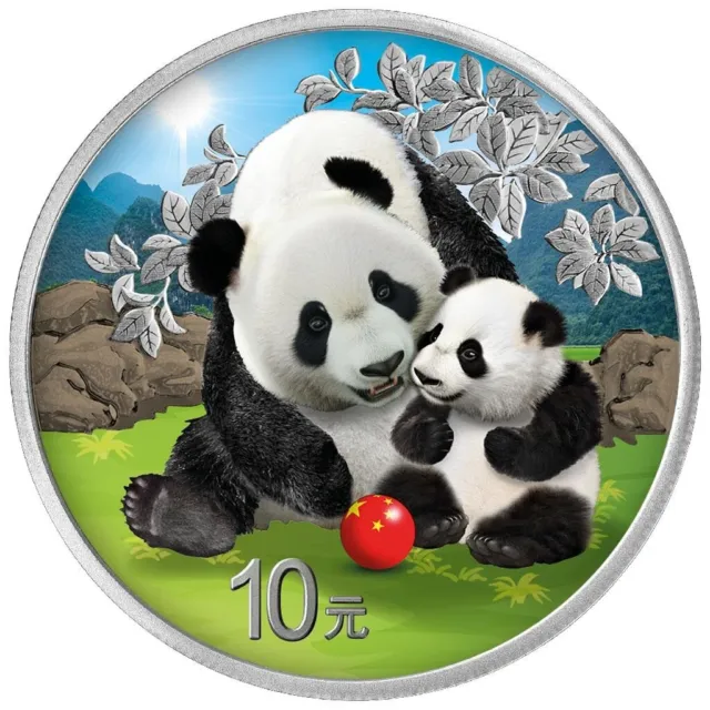 Silbermünzen Panda Night & Day Satz 2024 - China - 2 x 30 gr ST in Farbe 2