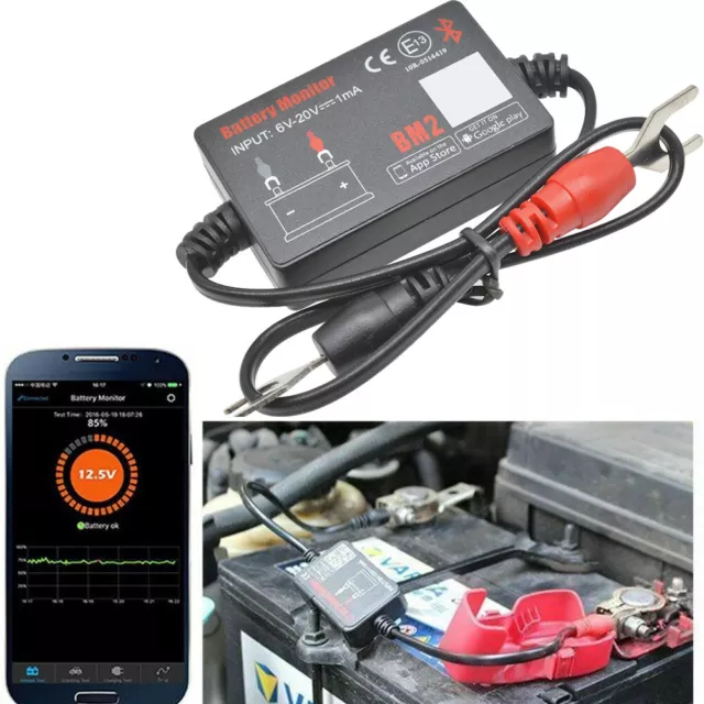 12V Auto KFZ Batterie Monitor Bluetooth BM2 Batterie Tester Analysator