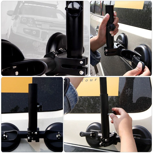 Suction Flag Mount Flagpole Sucker Bracket Carplay Mount Flagpole Stand 12
