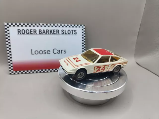 Coche de ranura a escala 1/43 francés modelo Jouef Matra Simca Bagheera blanco #24