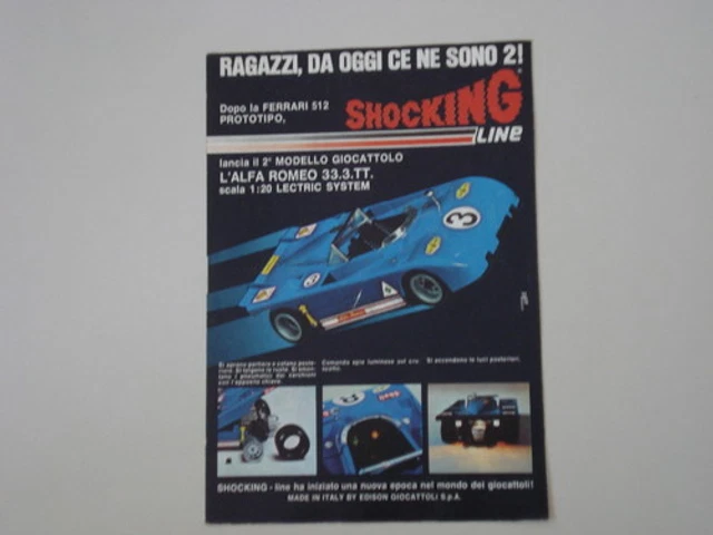 Rare Alfa Romeo 33.3 Électrique – Shocking Line Edison Giocattoli, Occasion