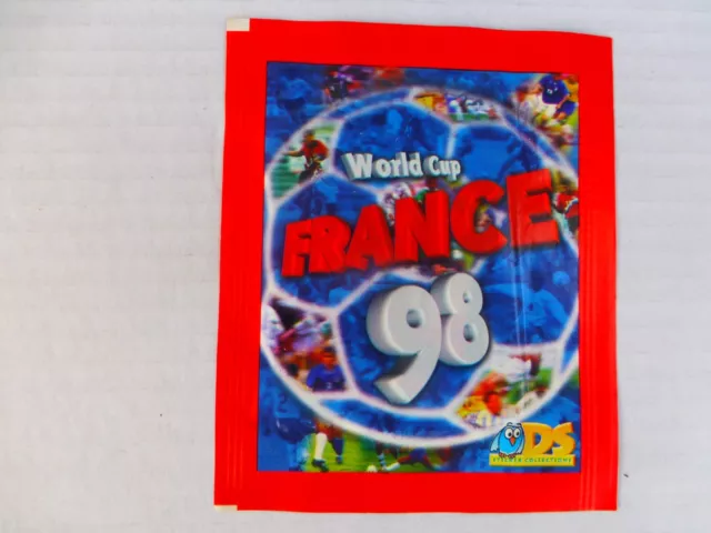 DS World Cup  France WM 1998 ungeöffnete Stickertüte / Pack