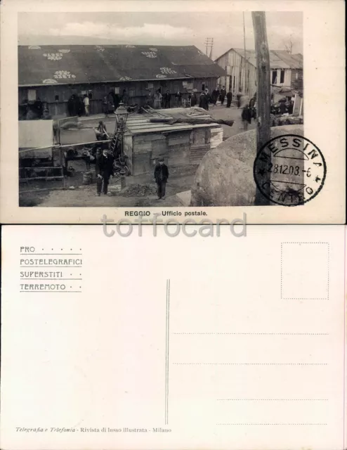 Reggio Calabria Citta'-Terremoto Messina 1908 Postelegrafici-C18-132