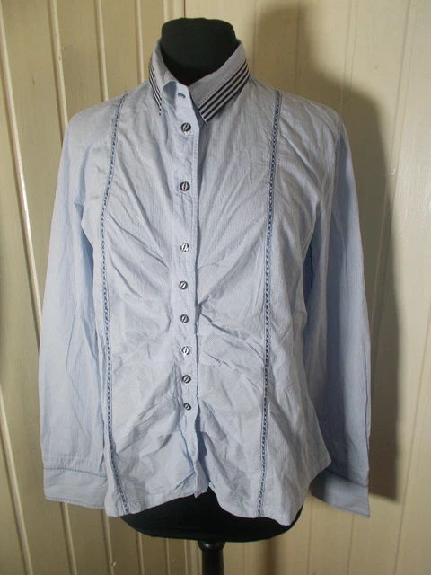 Chemisier Marithé & François Girbaud En Coton Blanc Rayé Bleu - Taille XL (44/46) - Occasion TB état