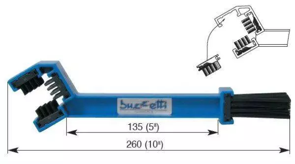 Bürste für Reinigen Ketten Mit Bürsten Einstellbare Motorrad Motor Ersatzteile